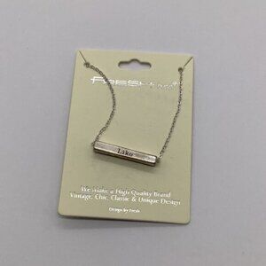 Fresh & Co Nothing‎ Like a Mother Love Quote Necklace Sliver Tone
